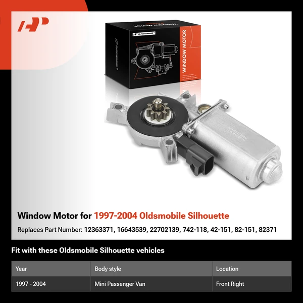 Window Motor for 1997-2004 Oldsmobile Silhouette