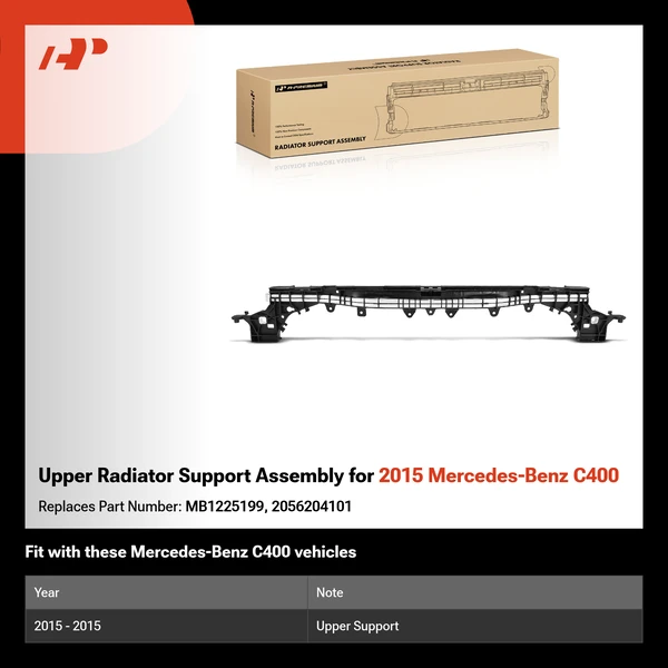 Upper Radiator Support Assembly for 2015 Mercedes-Benz C400
