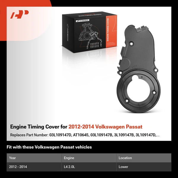 Engine Timing Cover for 2012-2014 Volkswagen Passat