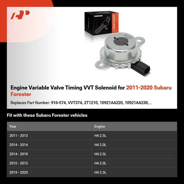 Engine Variable Valve Timing VVT Solenoid for 2011-2020 Subaru Forester