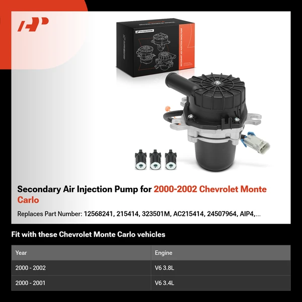 Secondary Air Injection Pump for 2000-2002 Chevrolet Monte Carlo