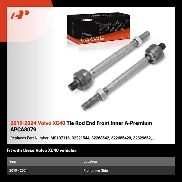 2019-2024 Volvo XC40 Tie Rod End Front Inner A-Premium APCA8079