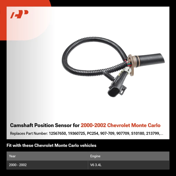 Camshaft Position Sensor for 2000-2002 Chevrolet Monte Carlo