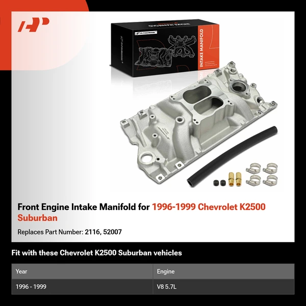 Front Engine Intake Manifold for 1996-1999 Chevrolet K2500 Suburban