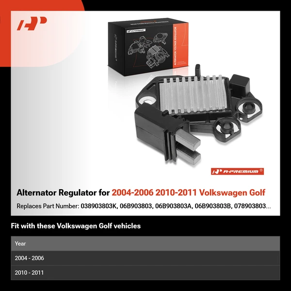 Alternator Regulator for 2004-2006 2010-2011 Volkswagen Golf