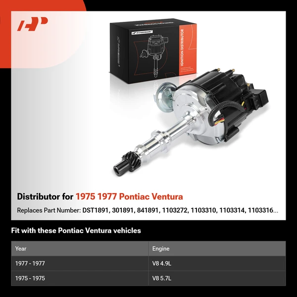 Distributor for 1975 1977 Pontiac Ventura