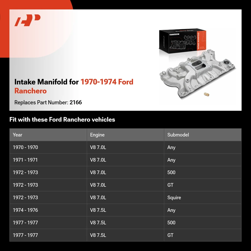 Intake Manifold for 1970-1974 Ford Ranchero