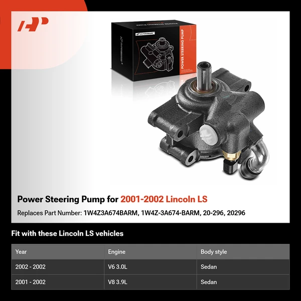 Power Steering Pump for 2001-2002 Lincoln LS