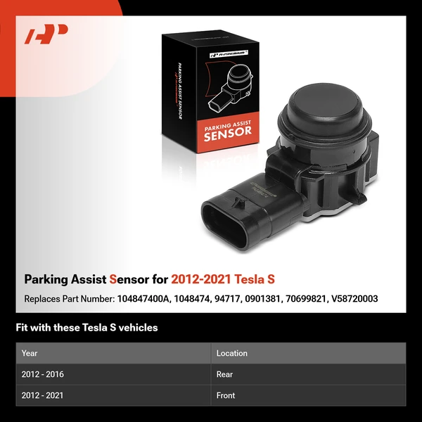 Parking Assist Sensor for 2012-2021 Tesla S