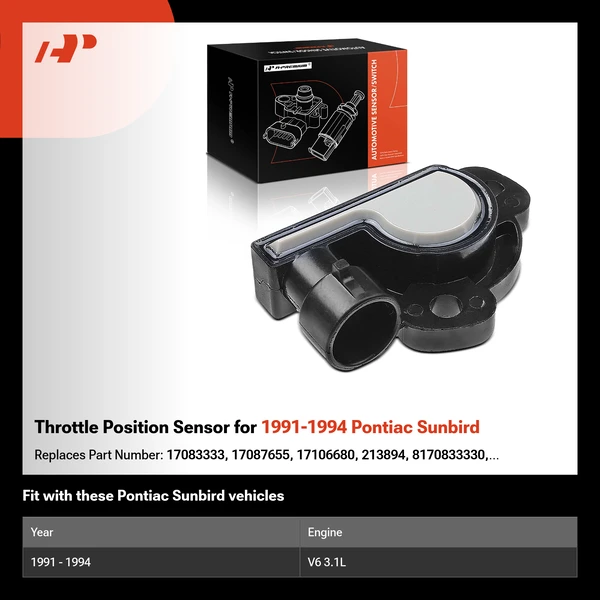 Throttle Position Sensor for 1991-1994 Pontiac Sunbird