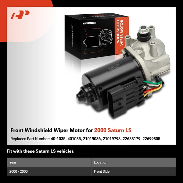 Front Windshield Wiper Motor for 2000 Saturn LS