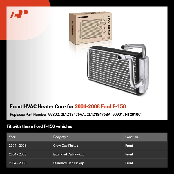 Front HVAC Heater Core for 2004-2008 Ford F-150