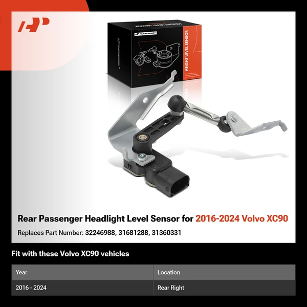 Rear Passenger Headlight Level Sensor for 2016-2024 Volvo XC90