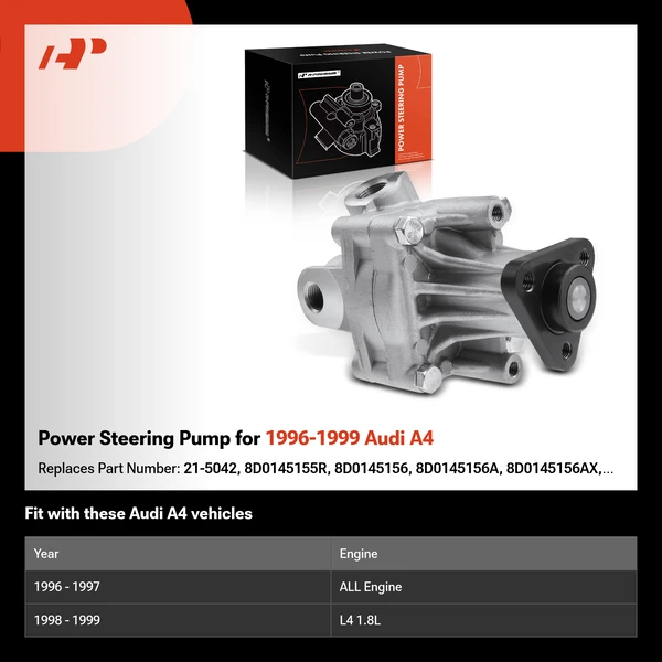 Power Steering Pump for 1996-1999 Audi A4
