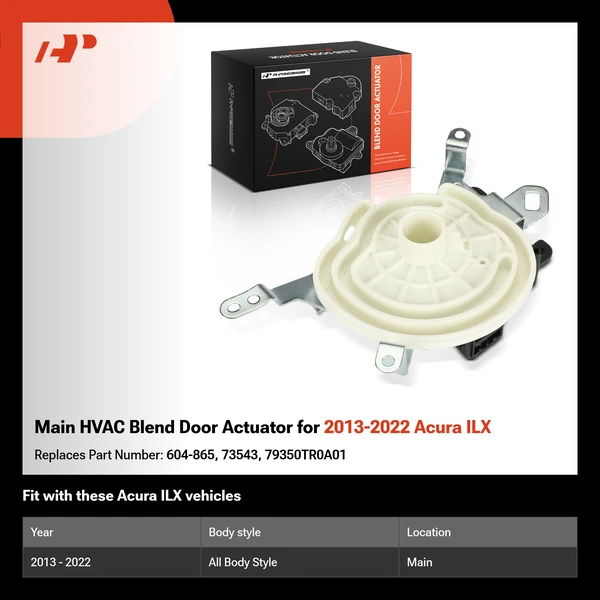 Main HVAC Blend Door Actuator for 2013-2022 Acura ILX