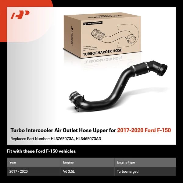 Turbo Intercooler Air Outlet Hose Upper for 2017-2020 Ford F-150