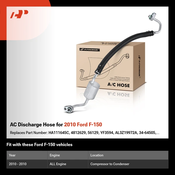 AC Discharge Hose for 2010 Ford F-150