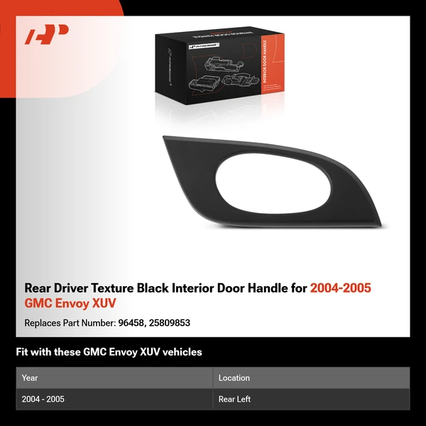 Rear Driver Texture Black Interior Door Handle for 2004-2005 GMC Envoy XUV