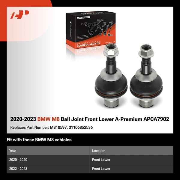 2020-2023 BMW M8 Ball Joint Front Lower A-Premium APCA7902