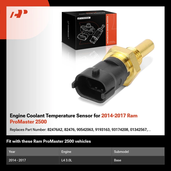 Engine Coolant Temperature Sensor for 2014-2017 Ram ProMaster 2500