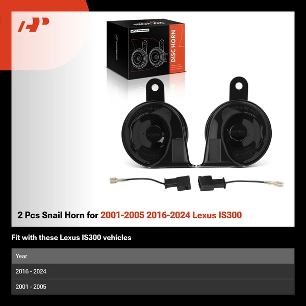 2 Pcs Snail Horn for 2001-2005 2016-2024 Lexus IS300