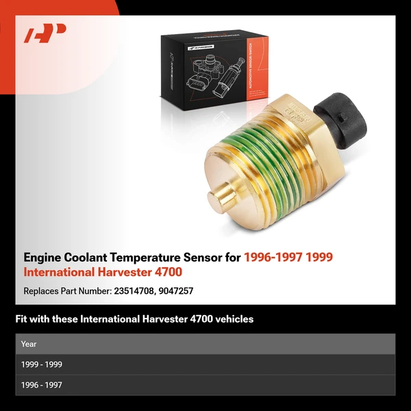 Engine Coolant Temperature Sensor for 1996-1997 1999 International Harvester 4700