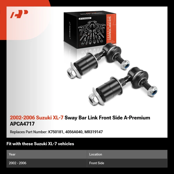 2002-2006 Suzuki XL-7 Sway Bar Link Front Side A-Premium APCA4717