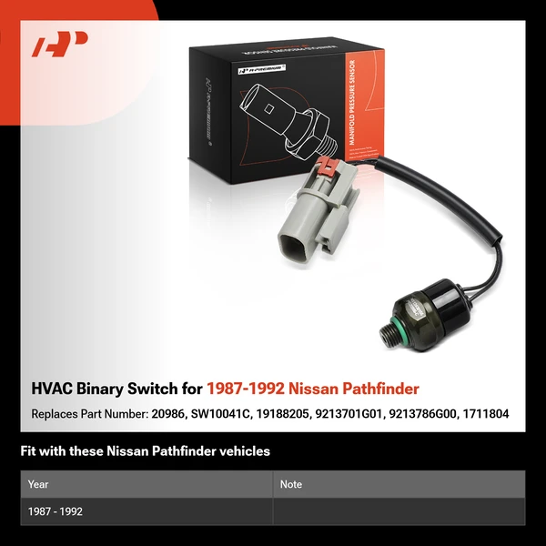 HVAC Binary Switch for 1987-1992 Nissan Pathfinder