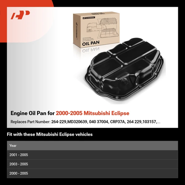 Engine Oil Pan for 2000-2005 Mitsubishi Eclipse