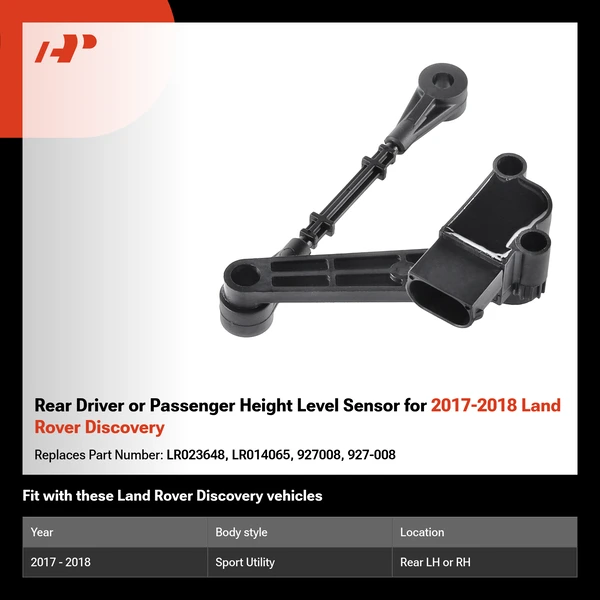 Rear Driver or Passenger Height Level Sensor for 2017-2018 Land Rover Discovery