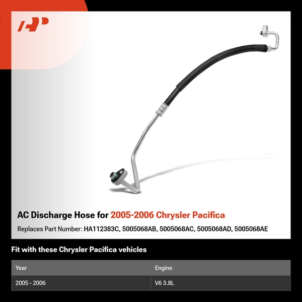 AC Discharge Hose for 2005-2006 Chrysler Pacifica
