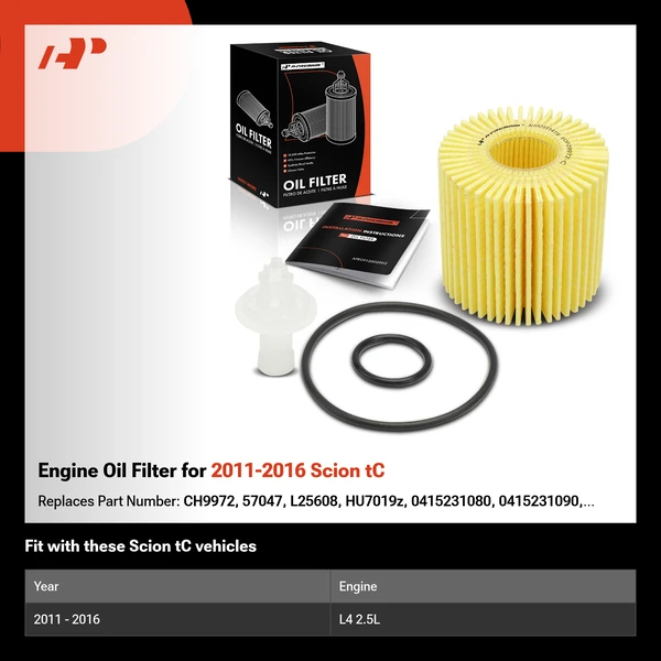 Engine Oil Filter for 2011-2016 Scion tC