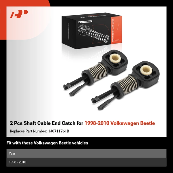 2 Pcs Shaft Cable End Catch for 1998-2010 Volkswagen Beetle