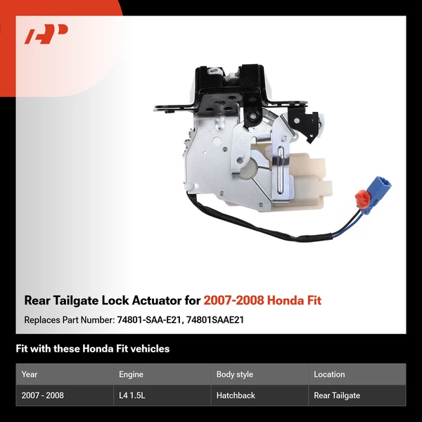 Rear Tailgate Lock Actuator for 2007-2008 Honda Fit