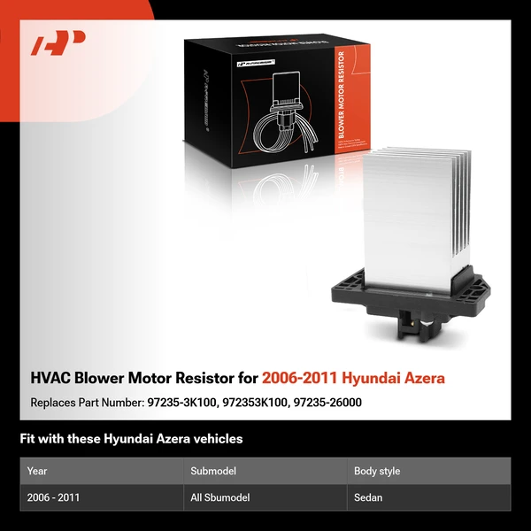 HVAC Blower Motor Resistor for 2006-2011 Hyundai Azera