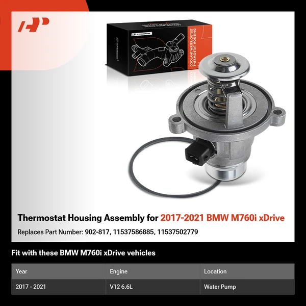 Thermostat Housing Assembly for 2017-2021 BMW M760i xDrive