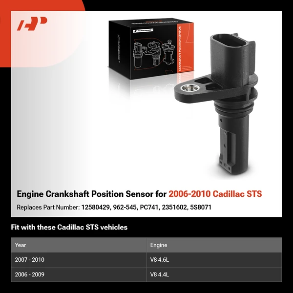 Engine Crankshaft Position Sensor for 2006-2010 Cadillac STS