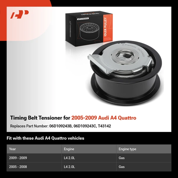Timing Belt Tensioner for 2005-2009 Audi A4 Quattro