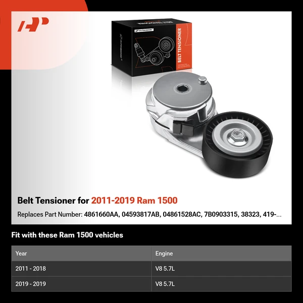 Belt Tensioner for 2011-2019 Ram 1500