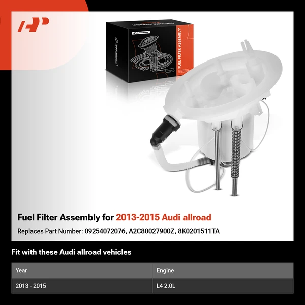 Fuel Filter Assembly for 2013-2015 Audi allroad