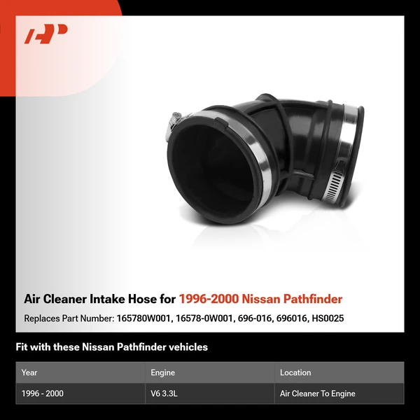 Air Cleaner Intake Hose for 1996-2000 Nissan Pathfinder