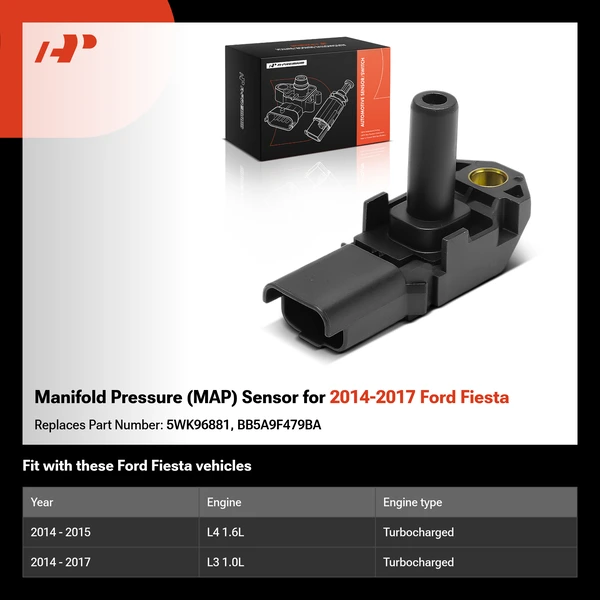 Manifold Pressure (MAP) Sensor for 2014-2017 Ford Fiesta