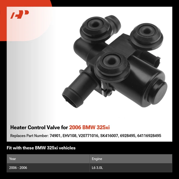 Heater Control Valve for 2006 BMW 325xi