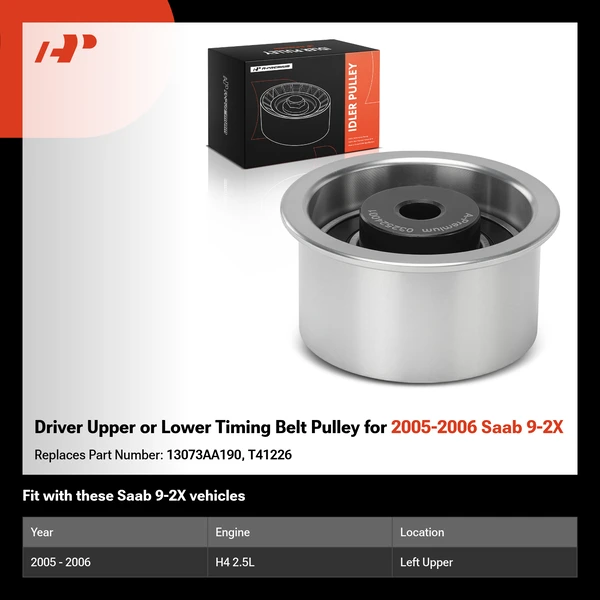 Driver Upper or Lower Timing Belt Pulley for 2005-2006 Saab 9-2X