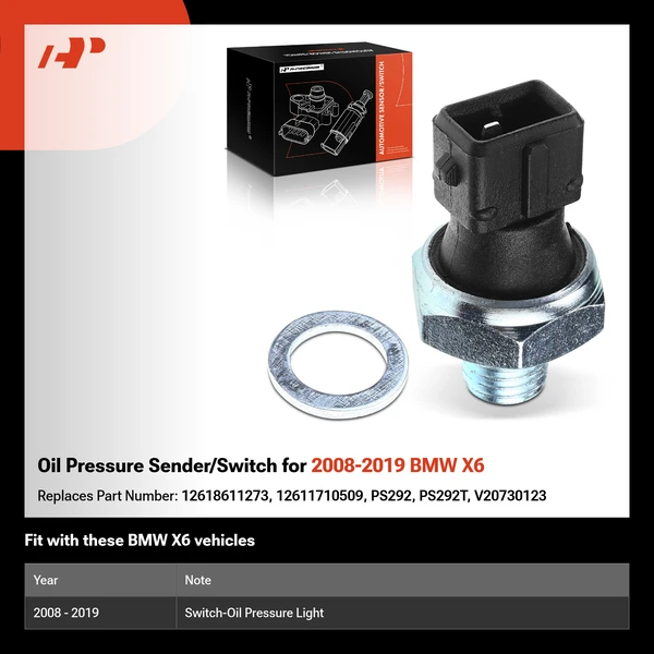 Oil Pressure Sender/Switch for 2008-2019 BMW X6