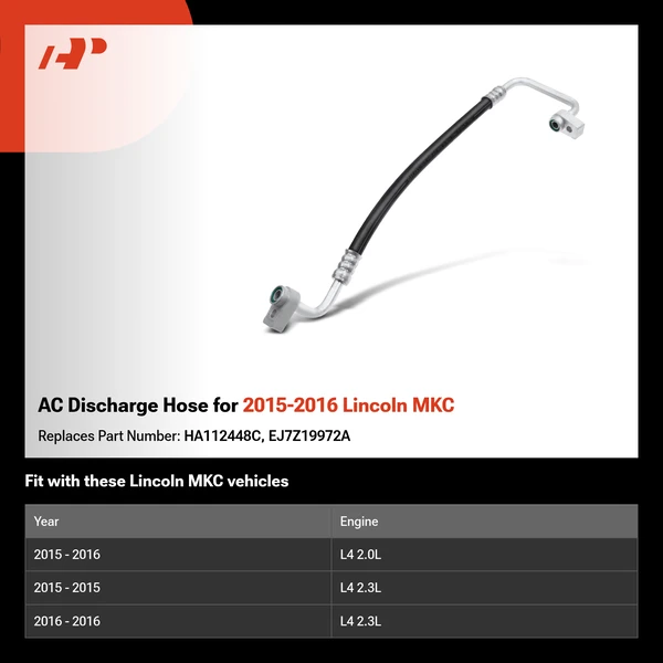 AC Discharge Hose for 2015-2016 Lincoln MKC