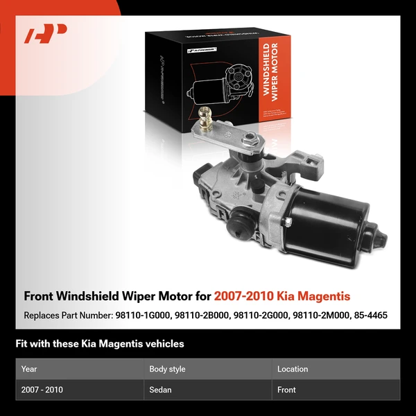 Front Windshield Wiper Motor for 2007-2010 Kia Magentis