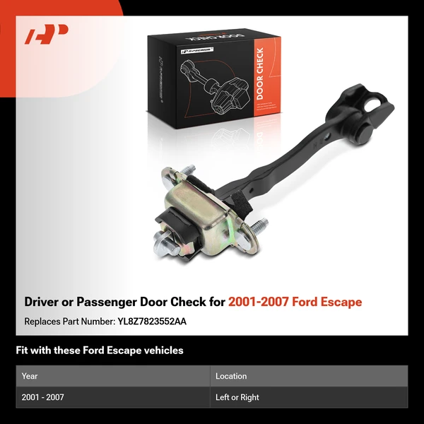 Driver or Passenger Door Check for 2001-2007 Ford Escape
