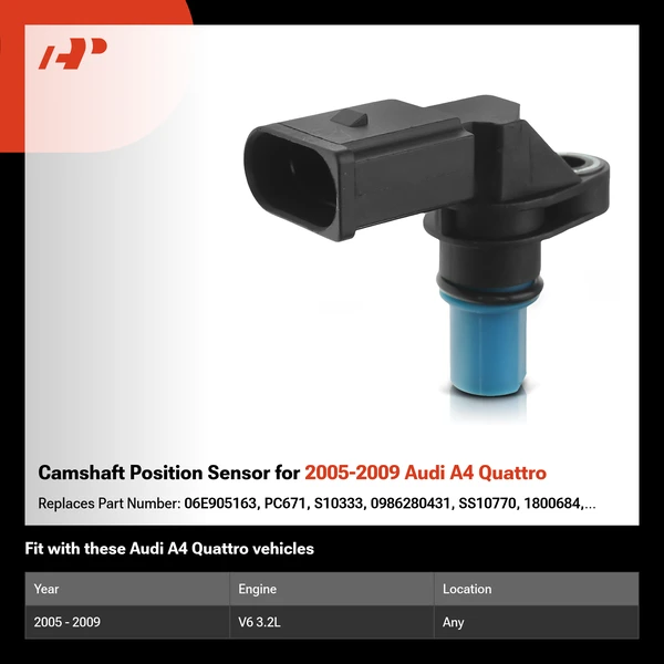 Camshaft Position Sensor for 2005-2009 Audi A4 Quattro