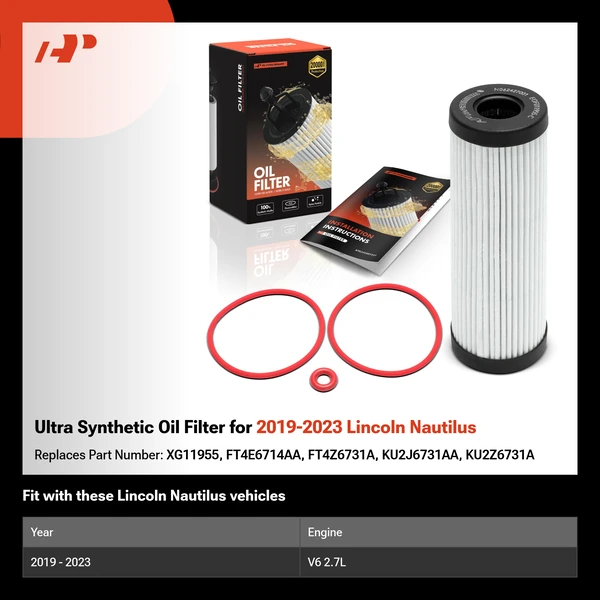 Ultra Synthetic Oil Filter for 2019-2023 Lincoln Nautilus
